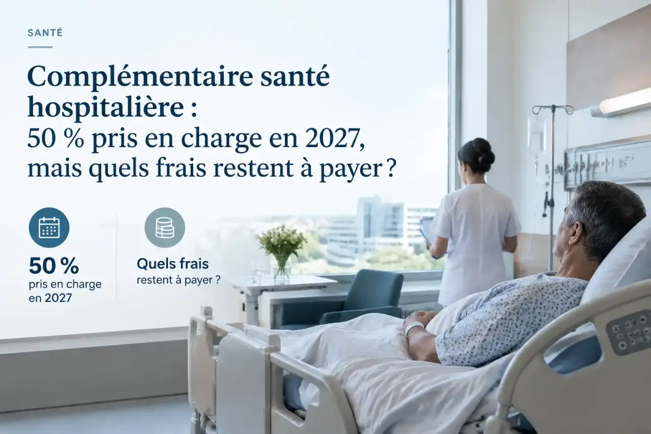 Complémentaire santé hospitalière : 50 % pris en charge en 2027, mais quels frais restent à payer ?
