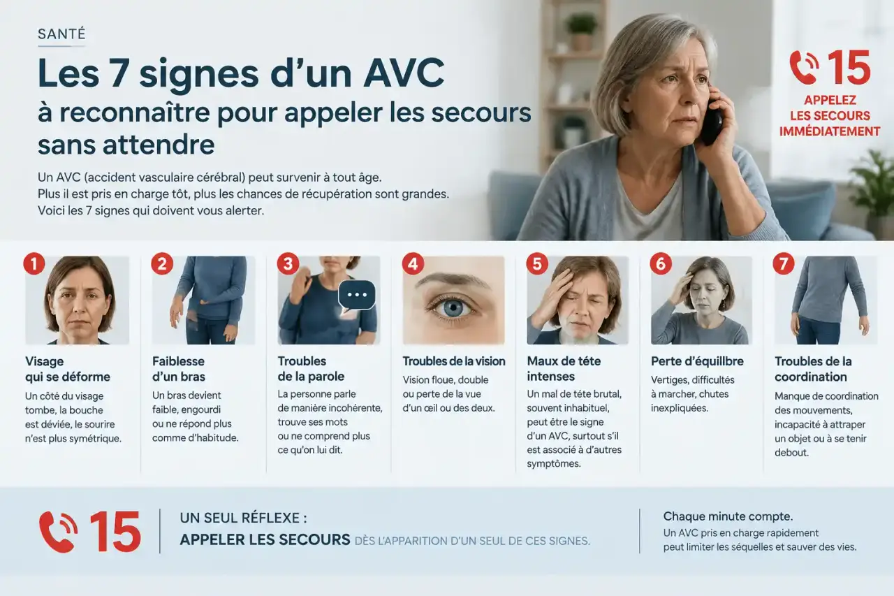 Les 7 signes d’un AVC à reconnaître pour appeler les secours sans attendre