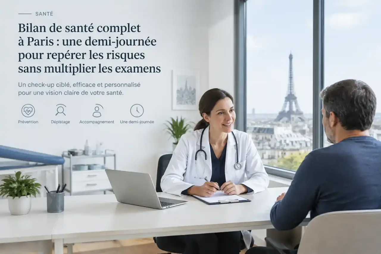 Bilan de santé complet à Paris : une demi-journée pour repérer les risques sans multiplier les examens