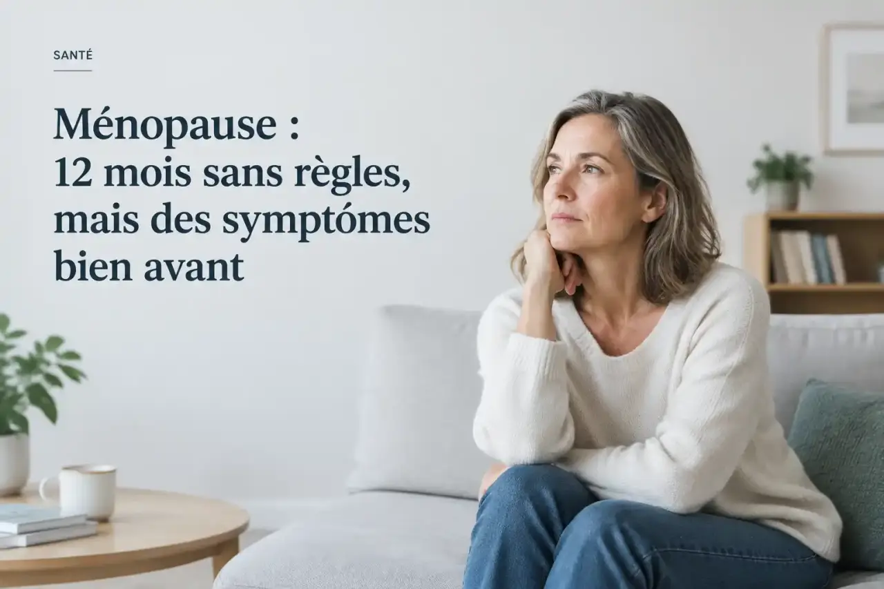 Ménopause : 12 mois sans règles, mais des symptômes bien avant